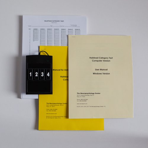 Halstead Category Test - Computer Version (Windows Only)